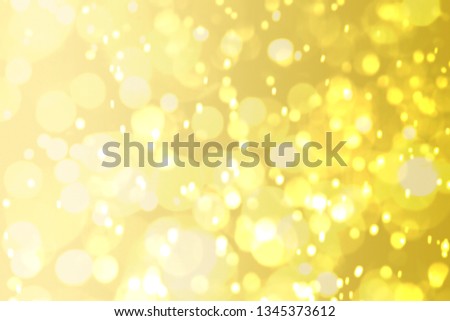yellow brown Golden glitter Bokeh abstract blurred Background 