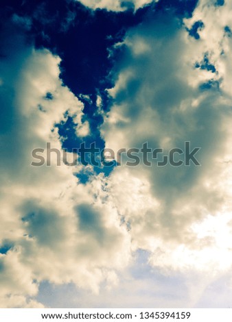 Clouds  on the sky with sunlight