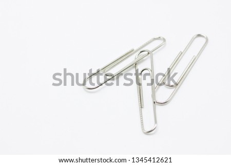 Paper Clip  on white background