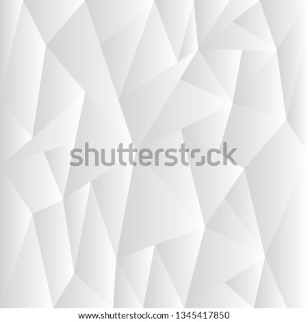 Abstract white color pattern of geometric shapes, Geometric triangular background, vector