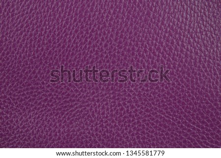 Photo picture of lilac eco leather. Close up of leather. Could be used as background.