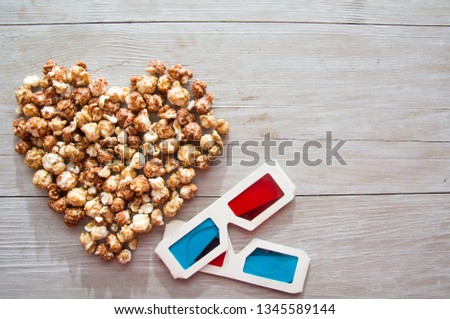 cinema popcorn background texture light wood