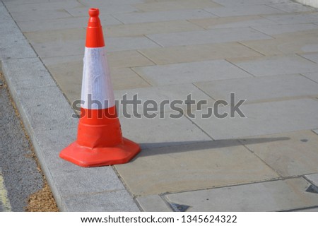 traffic cone on street