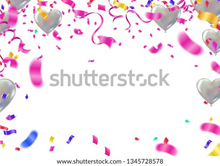 Glossy Happy Birthday Balloons unique background and design Vector Illustration eps10 