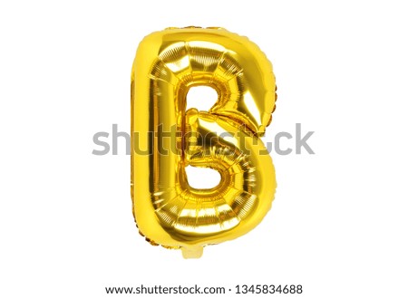 Colorful english letter balloon