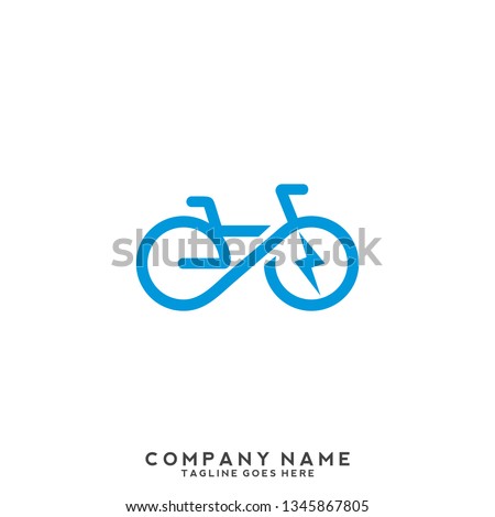 Electric Bike Icon Logo Design Element