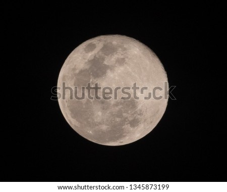 full moon night - tele photo