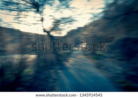Motion blur photo around Kavarna town, Bulgaria