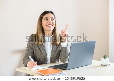 Young woman using laptop, hr manager working at home composing e-mail job offer to new open vacancy candidate, typing answer letter after resume consideration