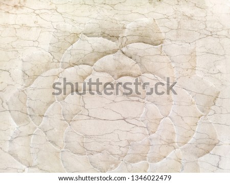 White Marble Carving in Lotus flower shape
