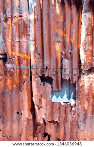 Old rusty galvanized background 
