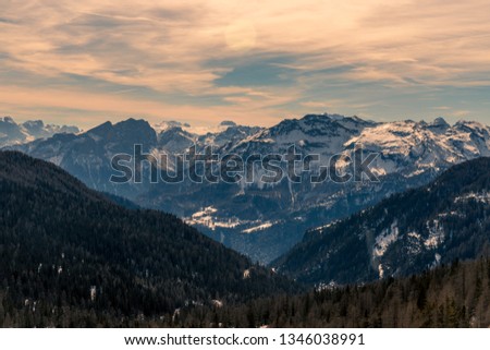 Mountain views in Dolomites