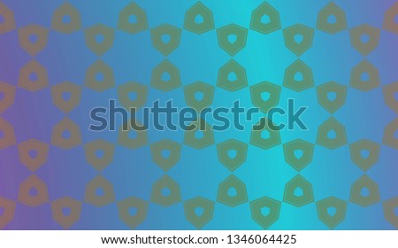 Trendy gradient geometric backdrop with hologram.Vector pattern