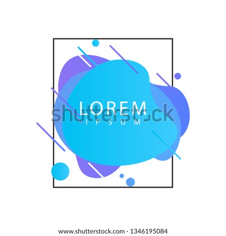 Liquid color background design template