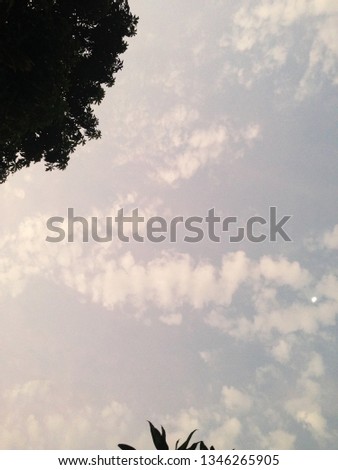 Sky and clouds before sunset background.