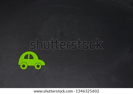 
Background with a green car