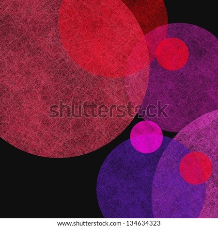 modern design contemporary art background abstract composition, round circle geometric shape pattern texture black background pink purple color balls, artsy trendy fantasy style, fun fresh background