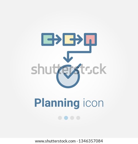 planning vector icon