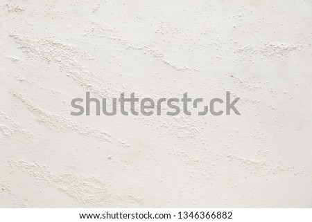 White textured background, flat lay with copy-space