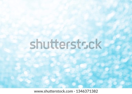 Abstract of bokeh lights on blue background