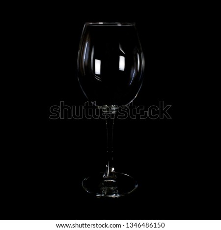 clear glass wine glass