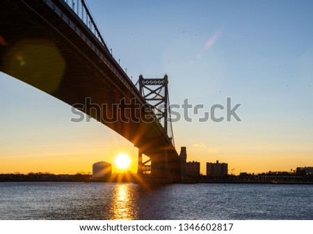 Morning sunrise on the river