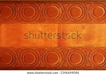 old rustic vintage grunge wooden texture background with carved pattern