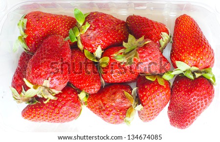 fresh and sweet  strawberry fruits