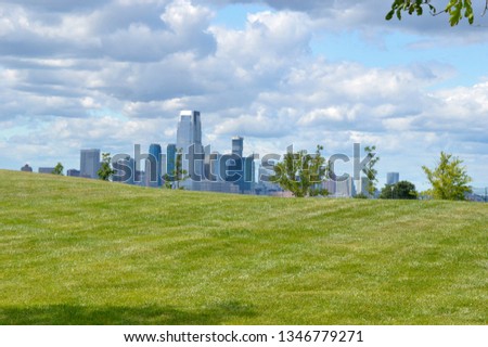 Manhattan view from governors island