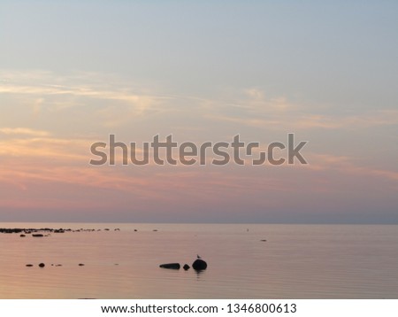 silent sea sunrise