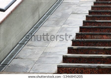 Stairs and ramp for wheelchairs and disabled
