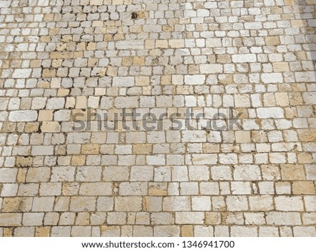 Background, stonework wall, Croatia Dubrovnik