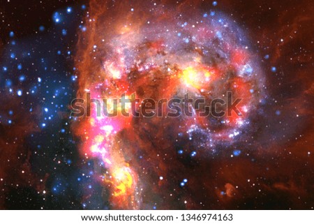 Incredibly beautiful galaxy somewhere in deep space. Science fiction wallpaper. Elements of this image furnished by NASA