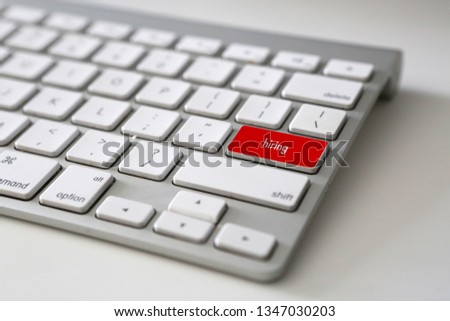 Keyboard button for hiring