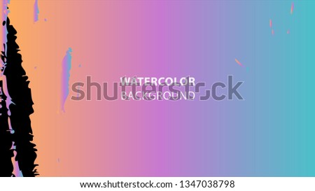 Colorful watercolor splash background design Vector