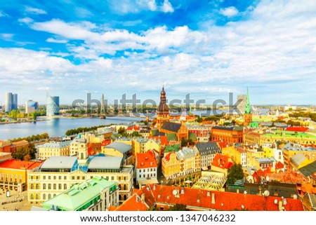 Riga panoramic view, Latvia