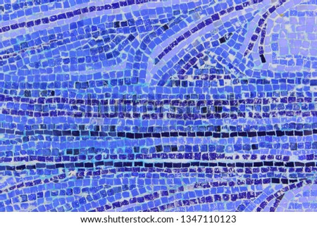 Blue Mosaic Tiles