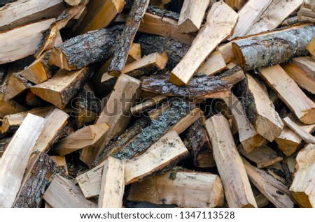 chopped wood for the stove
