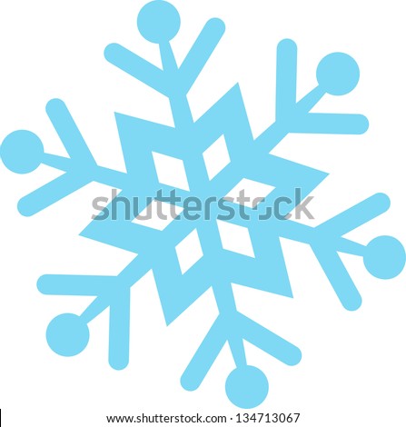 Vector illustration of a snowflake