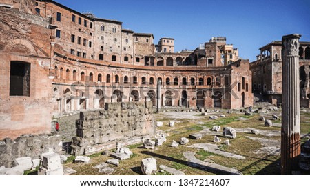                       Roman Forum is UNESCO World Heritage site, it is in the Rome's historical center 