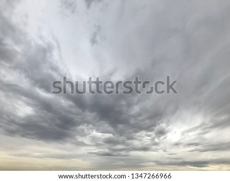 Burst clouds sky Royalty-Free Stock Photo #1347266966