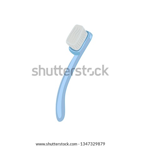 happy funny toothbrush isolated