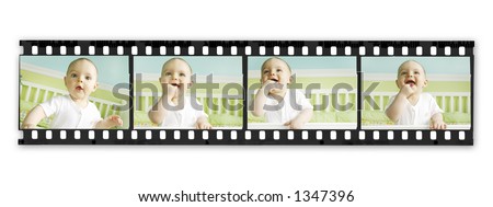 Film Strip with Baby Boy Series