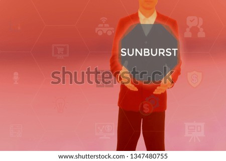 SUNBURST - technology and business concept