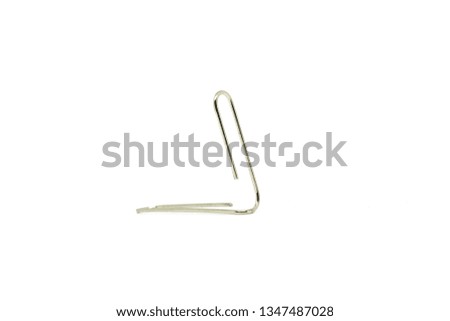 paper clip on white background 