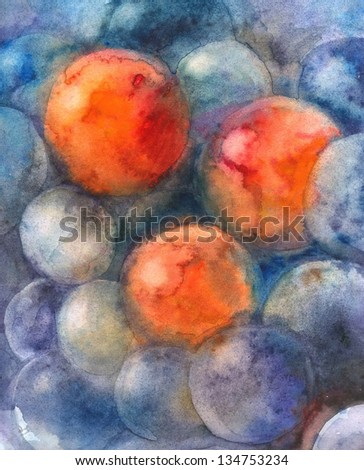 Watercolor   Abstract  Balloons