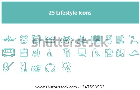 Turquoise Vector lifestyle icon - Vector