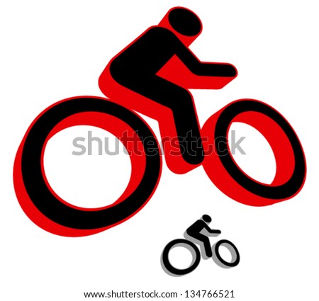 Modern Bike 3d Symbol /biker/