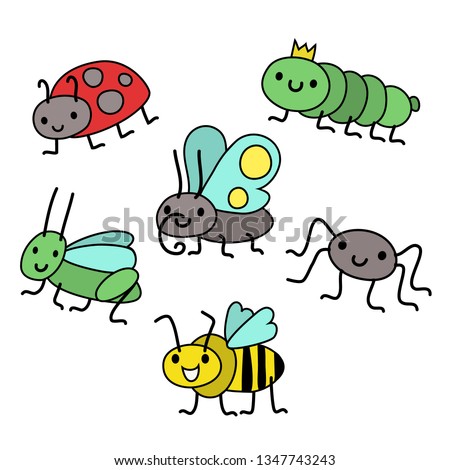  insects set cuty