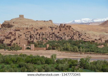 The fortified cities, kasbah or ksar, along the former caravan route between Sahara and Marrakesh in present day Morocco form part of today's popular tourist track called Route des Kasbahs